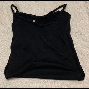 Large Black Cold Shoulder Shirt